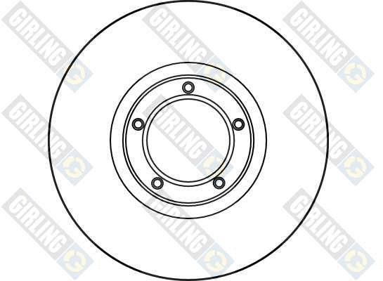6016231 GIRLING Тормозной диск (фото 2)