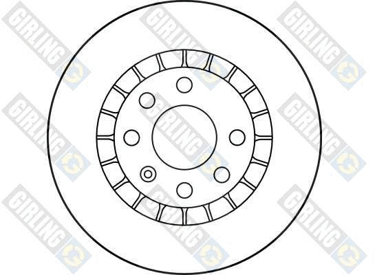 6016251 GIRLING Тормозной диск (фото 2)