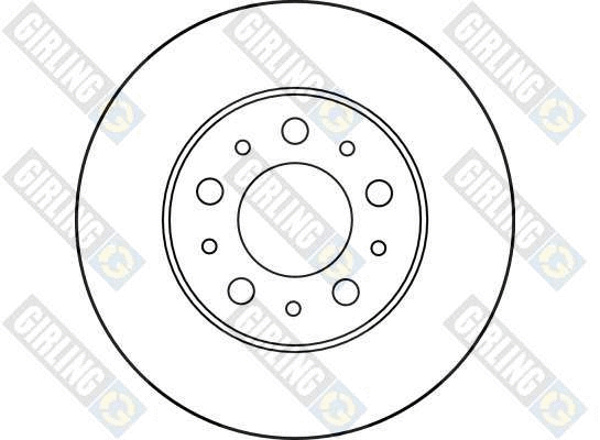 6016891 GIRLING Тормозной диск (фото 2)