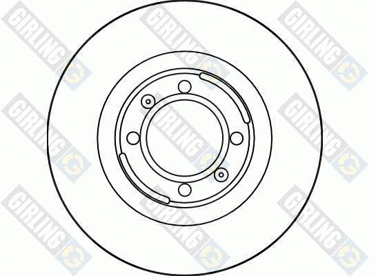 6017053 GIRLING Тормозной диск (фото 1)