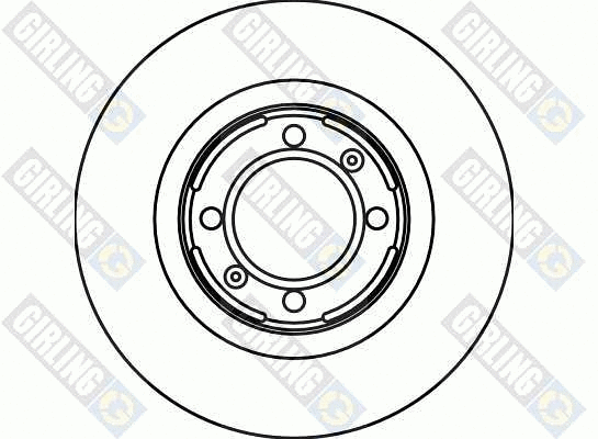 6017143 GIRLING Тормозной диск (фото 1)