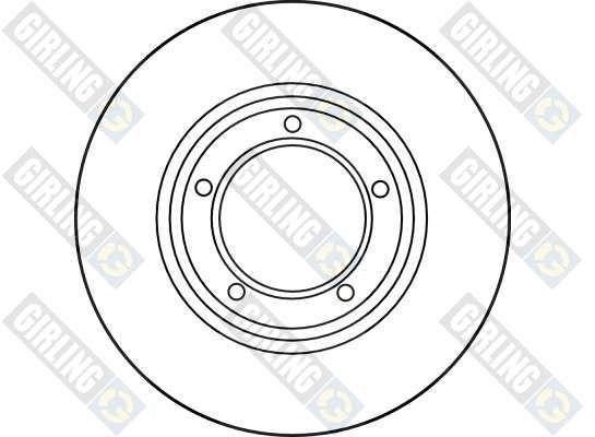 6018333 GIRLING Тормозной диск (фото 2)