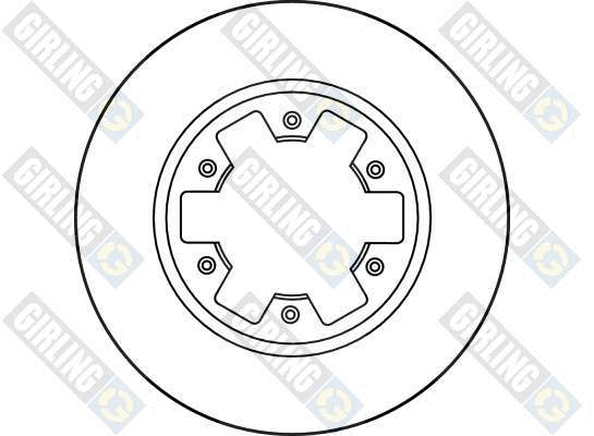 6019651 GIRLING Тормозной диск (фото 2)
