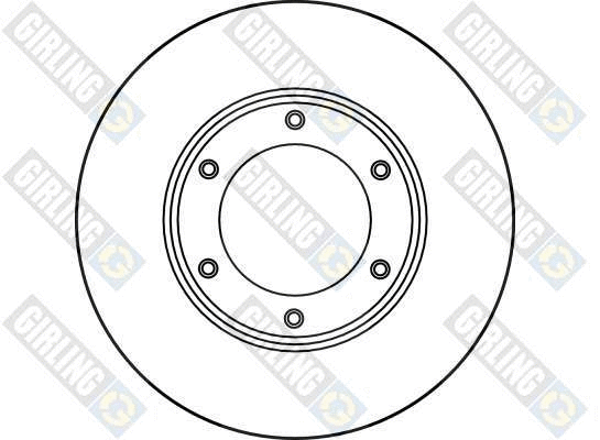 6019671 GIRLING Тормозной диск (фото 2)