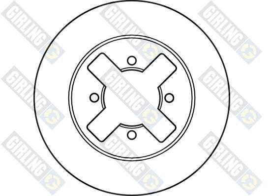 6020021 GIRLING Тормозной диск (фото 2)