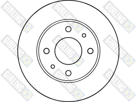 6025761 GIRLING Тормозной диск (фото 2)