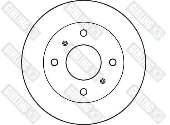 6025901 GIRLING Тормозной диск (фото 2)