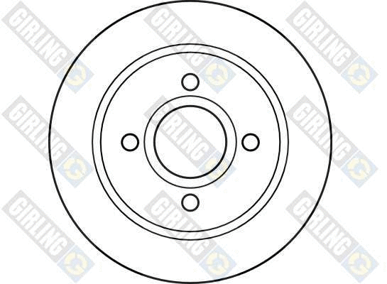 6026232 GIRLING Тормозной диск (фото 2)