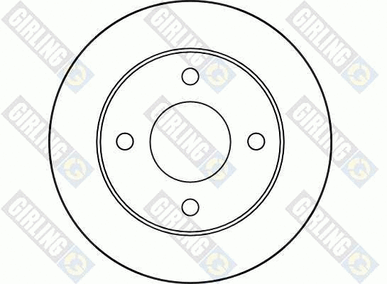 6027251 GIRLING Тормозной диск (фото 2)
