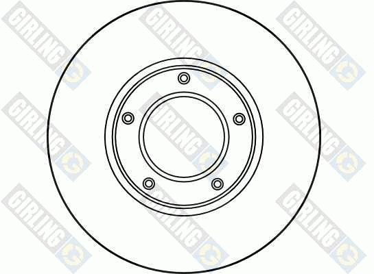 6027451 GIRLING Тормозной диск (фото 2)