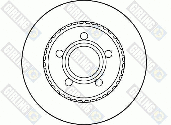 6027502 GIRLING Тормозной диск (фото 2)