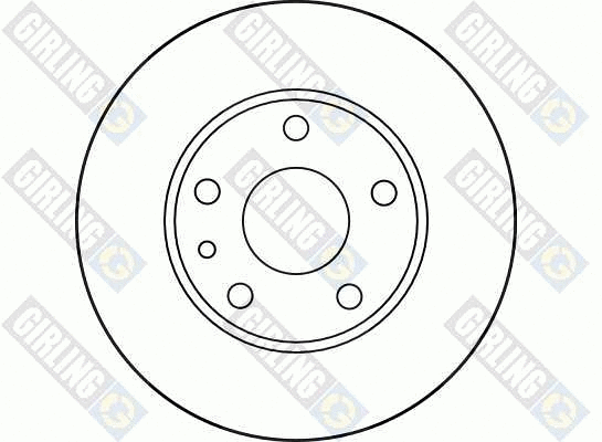 6027634 GIRLING Тормозной диск (фото 2)