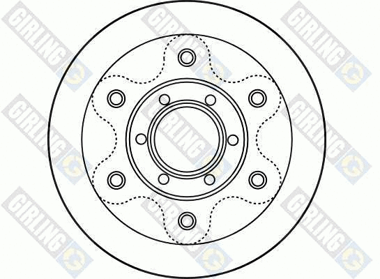 6027885 GIRLING Тормозной диск (фото 2)