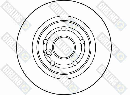6027915 GIRLING Тормозной диск (фото 2)