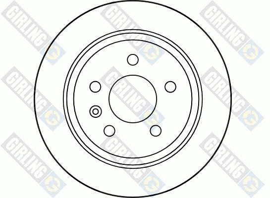6027944 GIRLING Тормозной диск (фото 2)