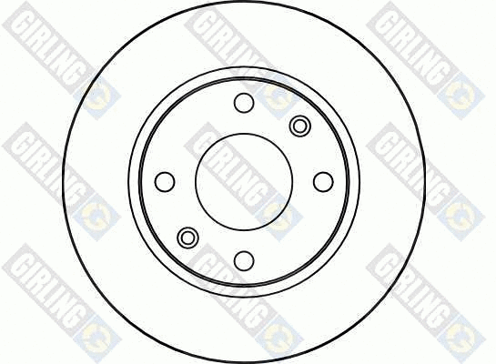 6028153 GIRLING Тормозной диск (фото 2)