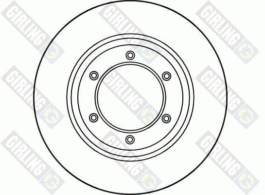 6030471 GIRLING Тормозной диск (фото 2)