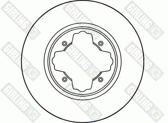 6030841 GIRLING Тормозной диск (фото 2)