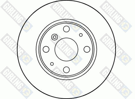 6031141 GIRLING Тормозной диск (фото 2)