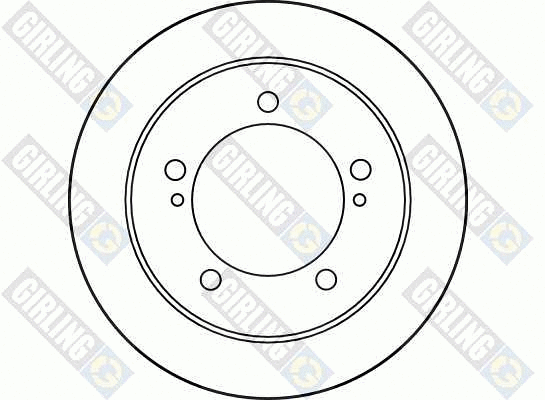 6031651 GIRLING Тормозной диск (фото 2)