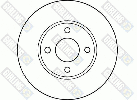 6040191 GIRLING Тормозной диск (фото 2)
