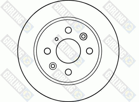 6040201 GIRLING Тормозной диск (фото 2)