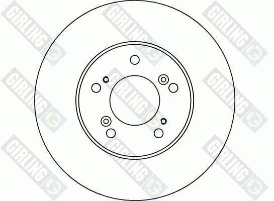 6040281 GIRLING Тормозной диск (фото 2)