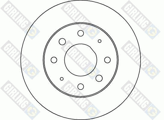 6040321 GIRLING Тормозной диск (фото 2)