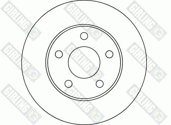 6040411 GIRLING Тормозной диск (фото 1)