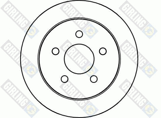 6040494 GIRLING Тормозной диск (фото 2)