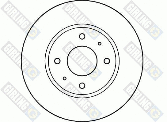 6040541 GIRLING Тормозной диск (фото 2)