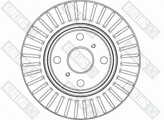 6040581 GIRLING Тормозной диск (фото 2)