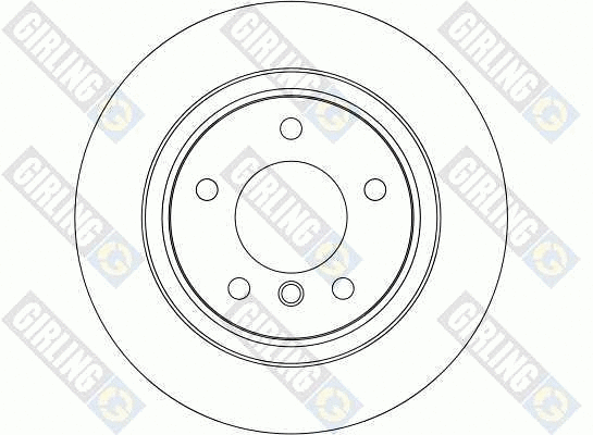 6040692 GIRLING Тормозной диск (фото 2)