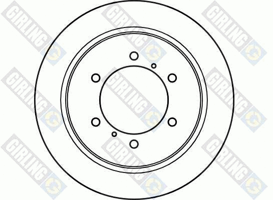 6040754 GIRLING Тормозной диск (фото 2)