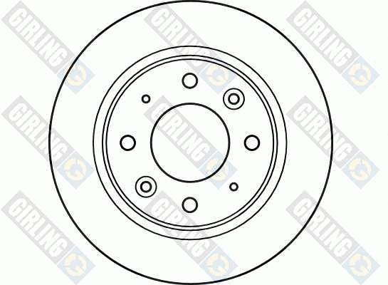 6040834 GIRLING Тормозной диск (фото 2)