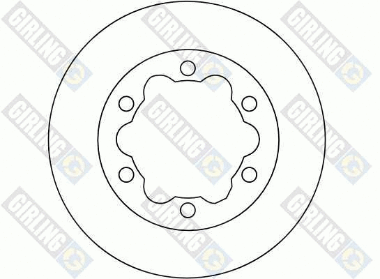 6040895 GIRLING Тормозной диск (фото 2)