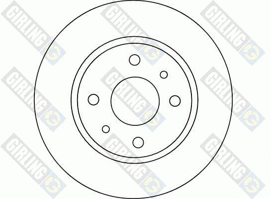 6041081 GIRLING Тормозной диск (фото 2)