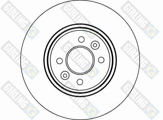 6041101 GIRLING Тормозной диск (фото 2)