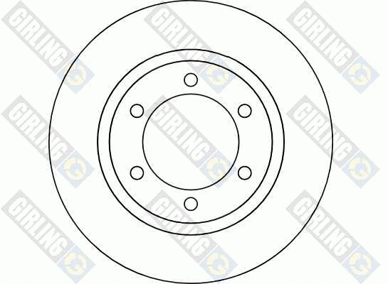 6041151 GIRLING Тормозной диск (фото 2)