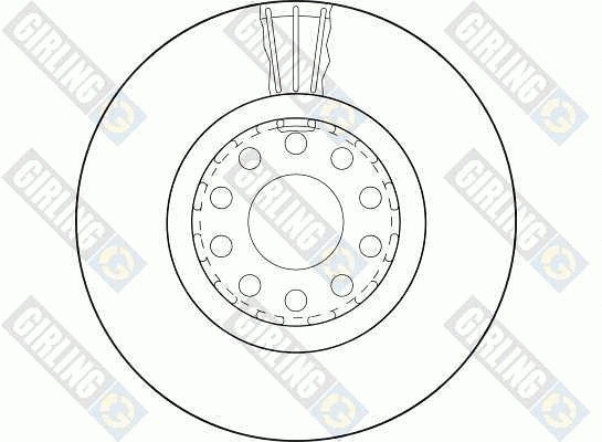 6041255 GIRLING Тормозной диск (фото 2)