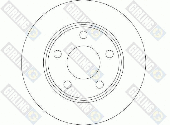 6041264 GIRLING Тормозной диск (фото 2)