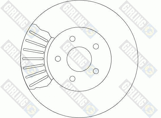 6041471 GIRLING Тормозной диск (фото 2)