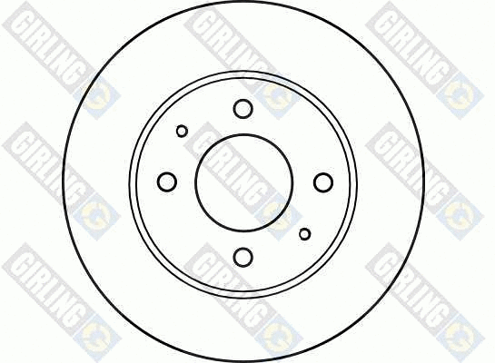 6041581 GIRLING Тормозной диск (фото 2)