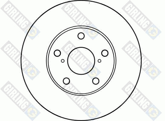 6041611 GIRLING Тормозной диск (фото 2)