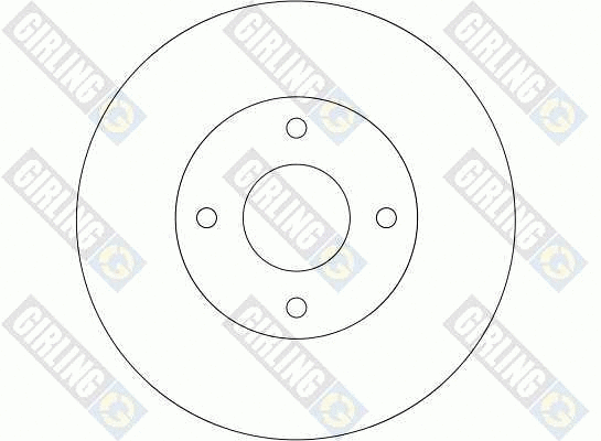 6041691 GIRLING Тормозной диск (фото 2)