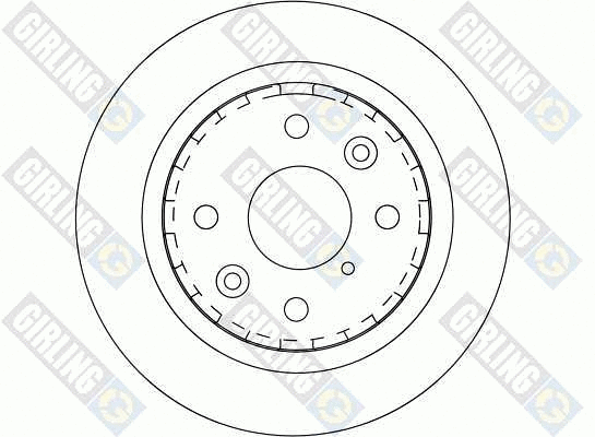 6041731 GIRLING Тормозной диск (фото 2)
