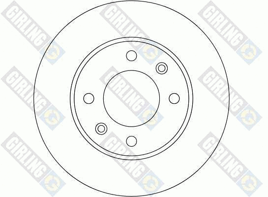 6041854 GIRLING Тормозной диск (фото 2)