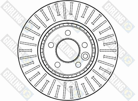 6042021 GIRLING Тормозной диск (фото 2)