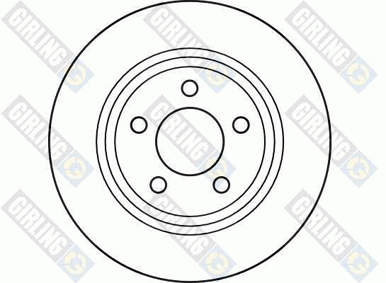 6042074 GIRLING Тормозной диск (фото 2)