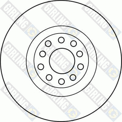 6042095 GIRLING Тормозной диск (фото 2)